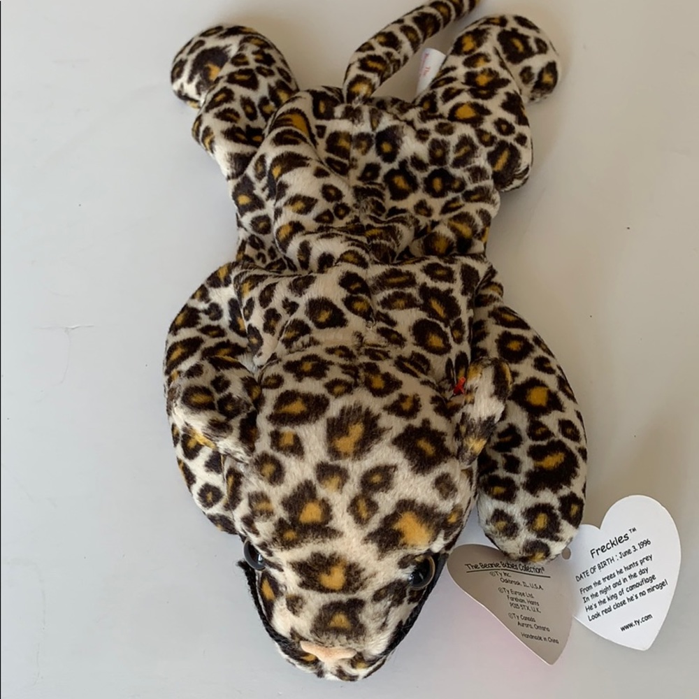 Ty Beanie Official Baby Vintage Freckles Leopard